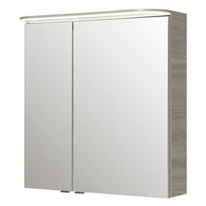 Ausführung Spiegelschrank: Große Tür rechts, kleine Tür links - 25 / 45 cm