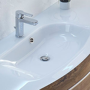 Waschtisch-Typ / -Farbe: Glaswaschtisch - Optiwhite