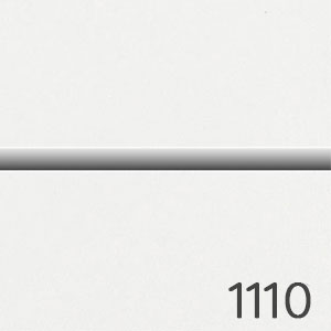 Frontfarbe: Weiß Hochglanz - chromfarbene Einlage
