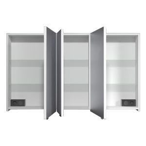 Ausführung Spiegelschrank: Türanschlag Mitteltür Links