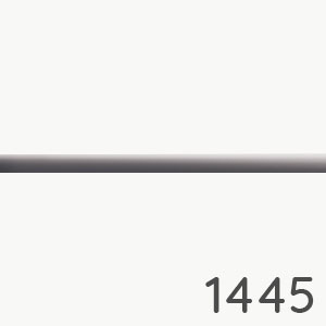 Frontfarbe: Weiß Matt - chromfarbene Einlage