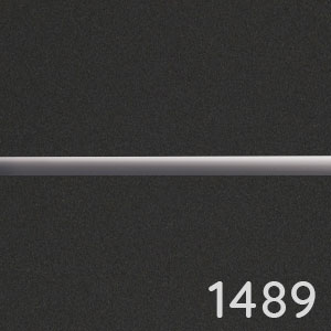 Frontfarbe: Schwarz Matt - chromfarbene Einlage