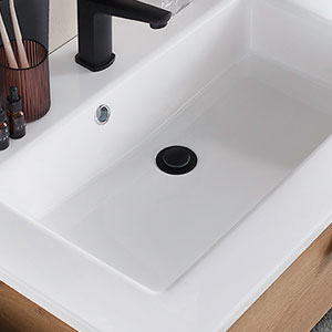 Waschtisch-Typ / -Farbe: Mineralmarmor-Waschtisch, Weiß - 122 cm