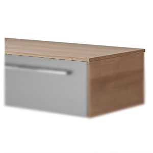 Stärke Waschtischplatte: 18 mm - ohne LED-Beleuchtung