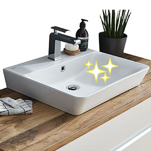 Waschtisch-Typ: 2x Connect Air, Weiß mit IdealPlus Beschichtung