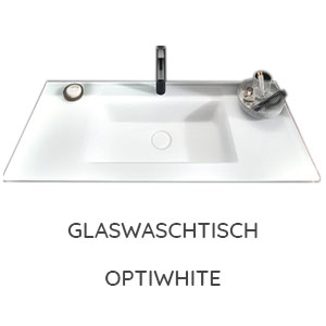 Waschtisch-Typ / -Farbe: Glas-Waschtisch Optiwhite 1232 mm