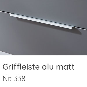 Griffvariante: Griffleiste alu matt