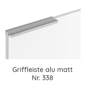 Griffvariante: Griffleiste alu matt