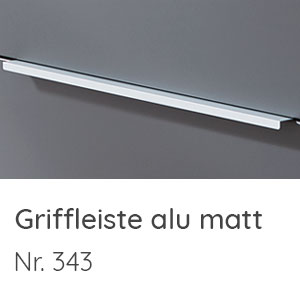 Griffvariante: Griffleiste alu matt - 194 mm Grifflänge
