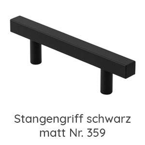 Griffvariante: Stangengriff schwarz matt