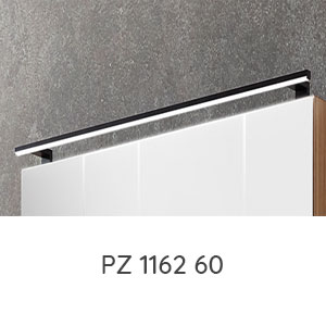 Aufsatzleuchte: LED-Aufsatzleuchte schwarz matt - 600 mm