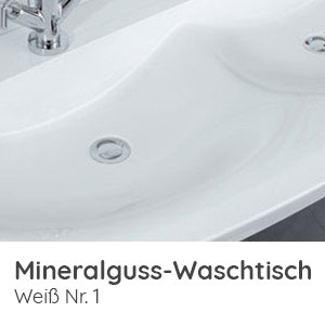 Waschtisch-Typ / -Farbe: STONEPLUS weiß - 1232 mm Breite
