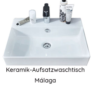 Waschtisch-Typ: 2x Málaga, Weiß