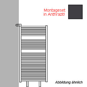 Montageart: als Raumteiler - inklusive Montageset in Anthrazit