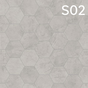 Motiv: Fliese Hexagon-Grau