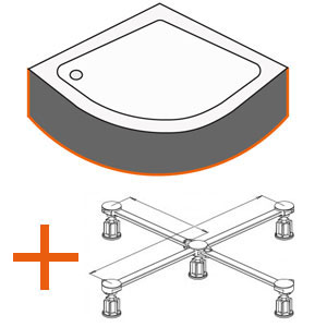Schürze und Fußgestell: mit