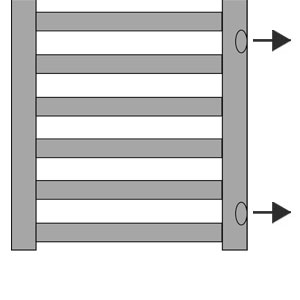 Anschlussvariante: Sonderanschluss seitlich rechts