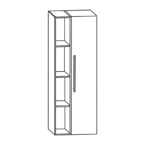 Türanschlag: Rechts - Regal Links