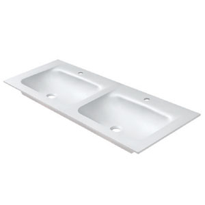 Waschtisch-Typ: 120 cm - VIVO 122, inkl. Clou Ab- und Überlauf in Chrom