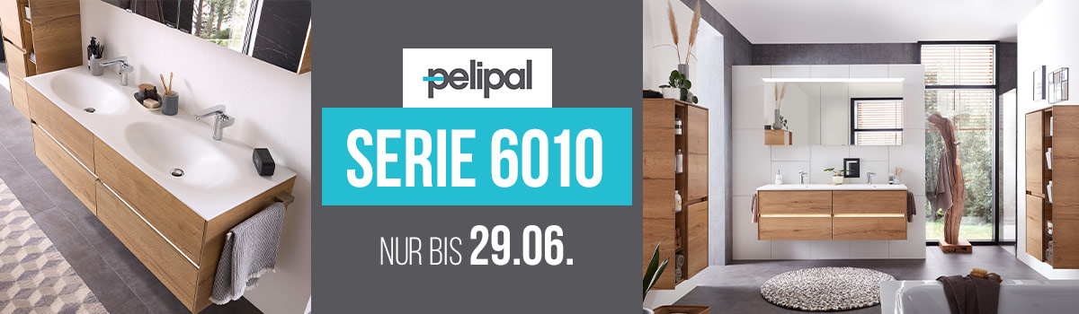 Pelipal Serie 6010 Badmöbel Rabattaktion – 10% auf Badmöbel der Serie 6010