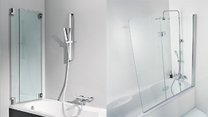 Faltbare Duschabtrennung Badewannenaufsatz Faltbar